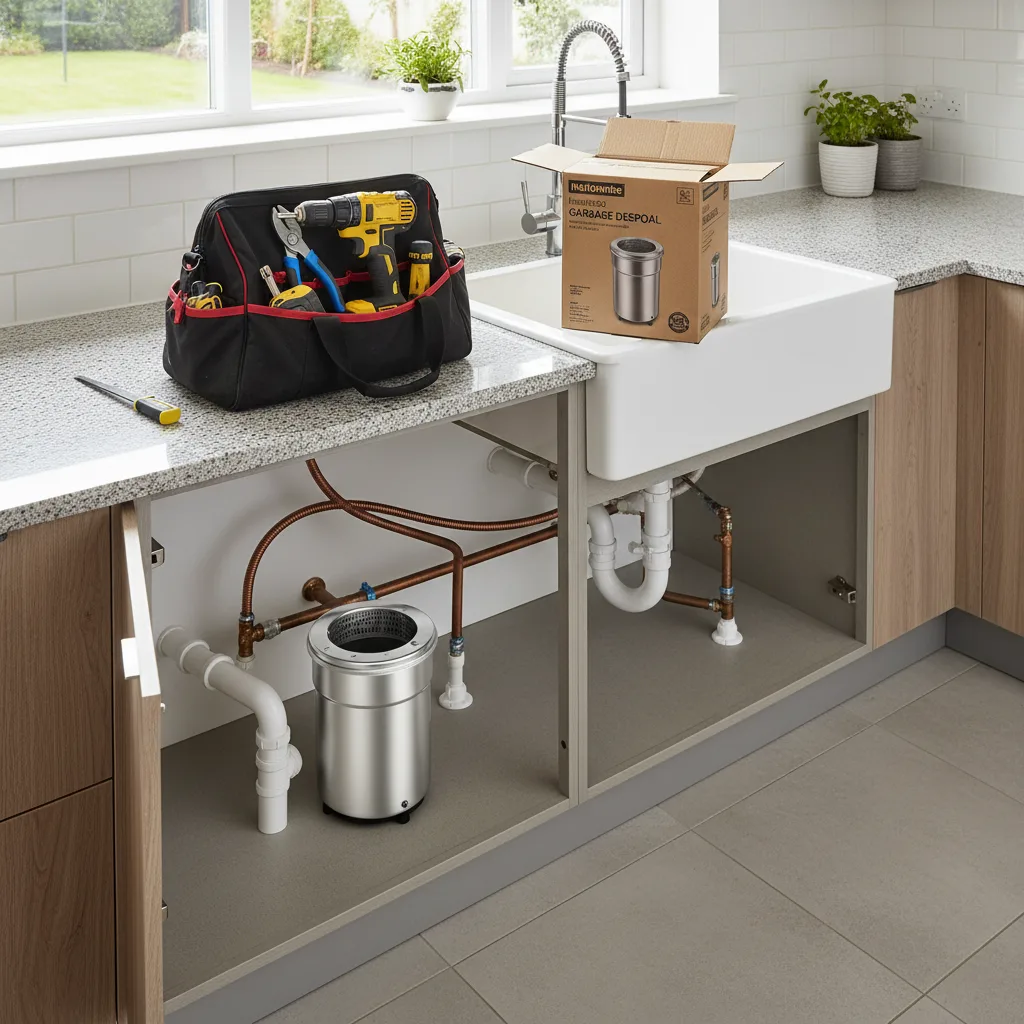 Garbage Disposal Repair and Installation work in progress